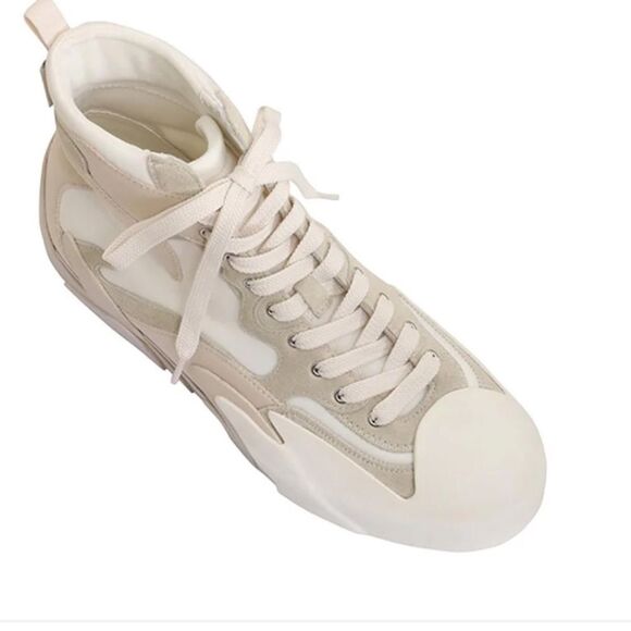 Zimmermann Cream Chunky High-Top Sneakers - Picture 3 of 15